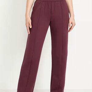 NWT Old Navy High-Waisted Bounce Fleece Trouser Sweatpants Dark Sepia